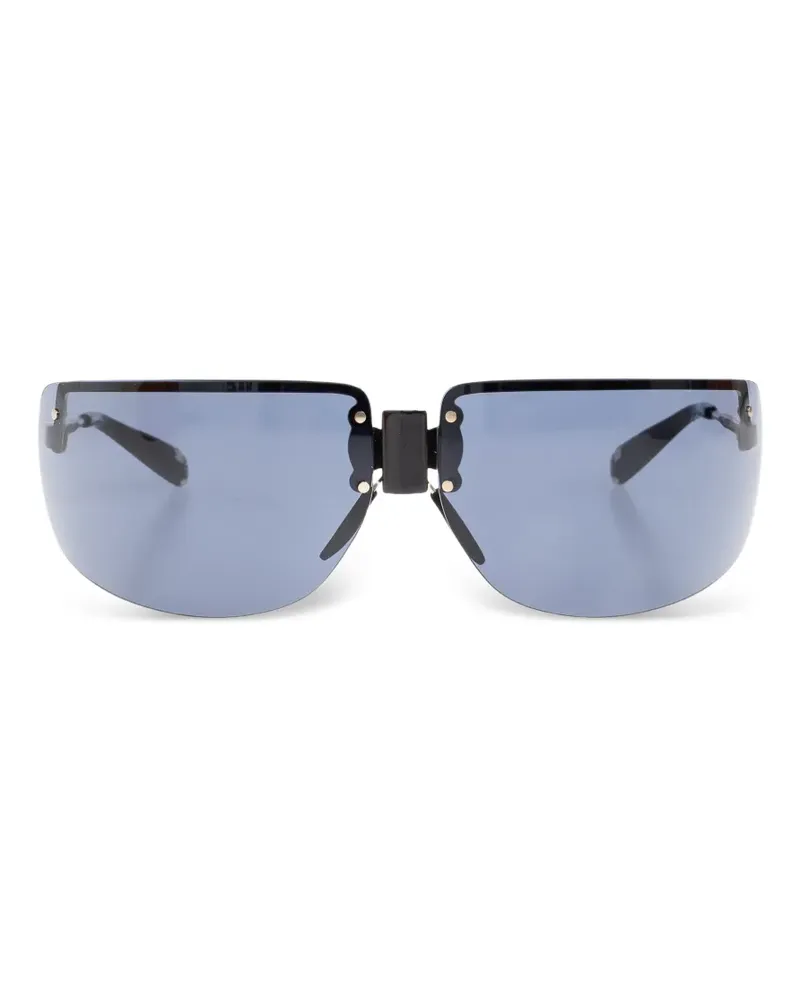 Tory Burch Shield Runway Sonnenbrille - Blau Blau