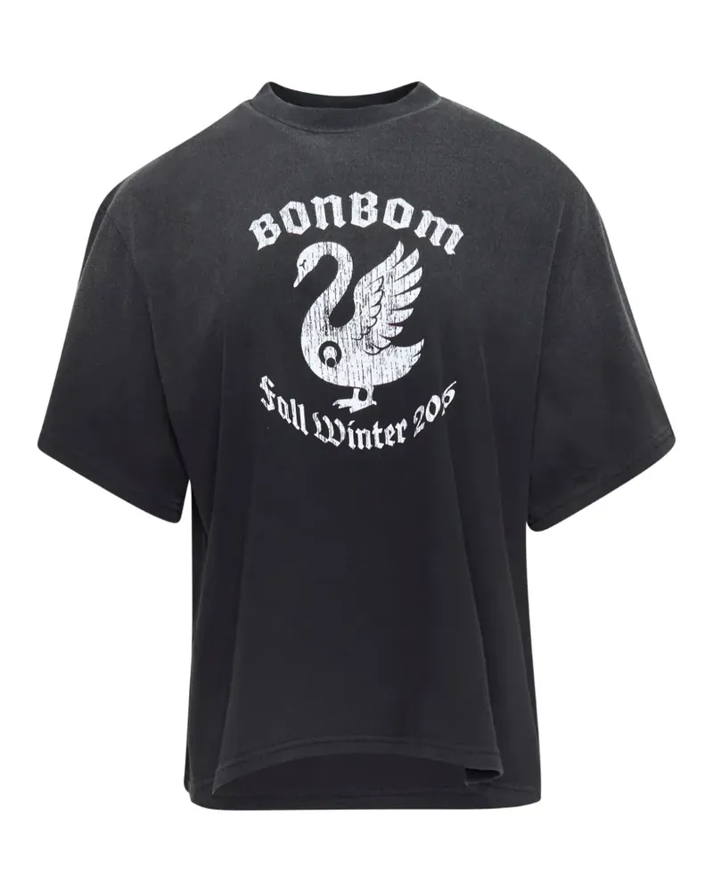 BONBOM crew-neck T-shirt - Schwarz Schwarz