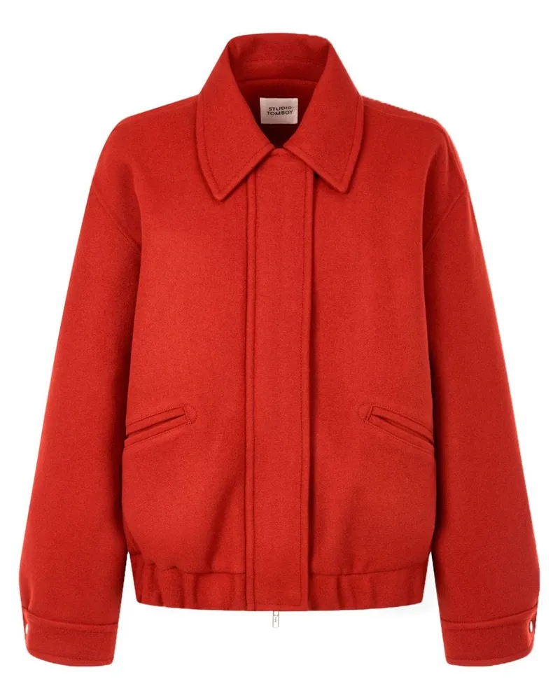 STUDIO TOMBOY Bomberjacke aus Wolle - Rot Rot