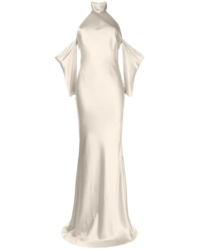mason by michelle mason Maxikleid mit Neckholder - Nude Nude