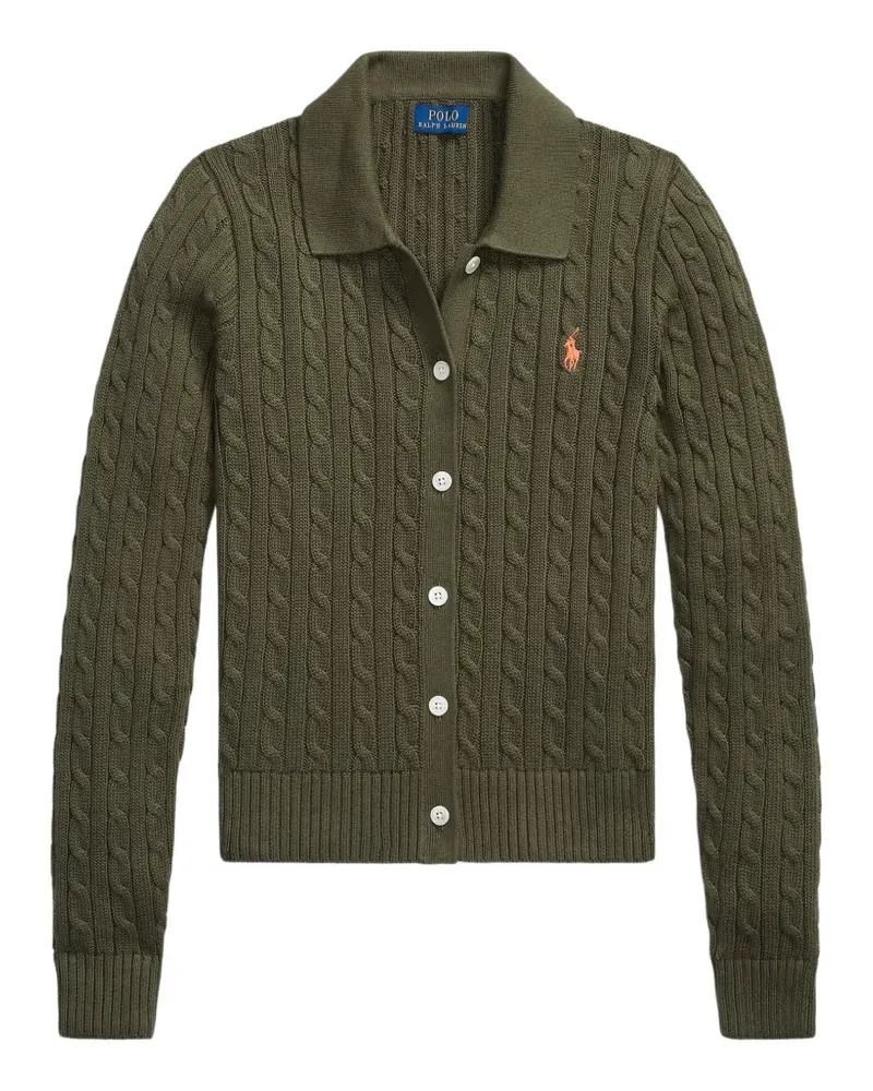 Ralph Lauren Cardigan mit Zopfmuster - Grün Grün