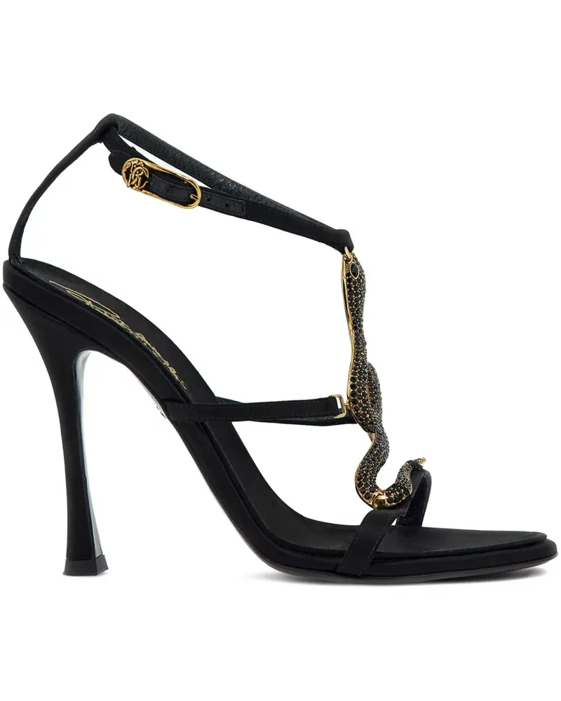 Roberto Cavalli Sandalen mit Kristallen - Schwarz Schwarz