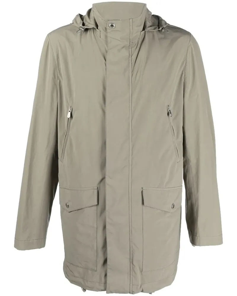 Brunello Cucinelli Regenjacke mit Kapuze - Grün Grün