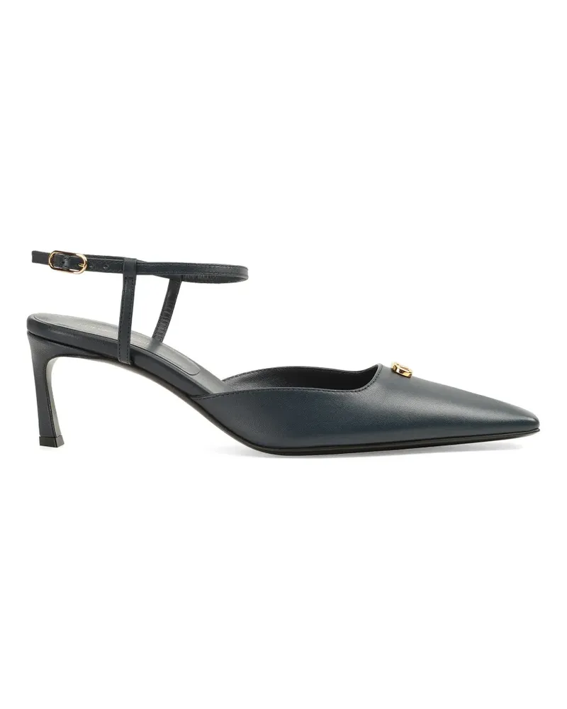 Sergio Rossi Surge Pumps mit Logo - Blau Blau