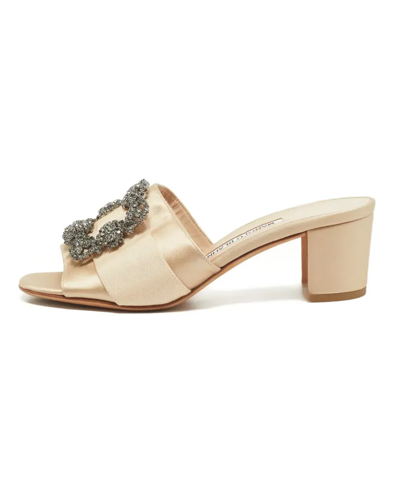 Manolo Blahnik Verzierte Martamod Sandalen - Gold Gold