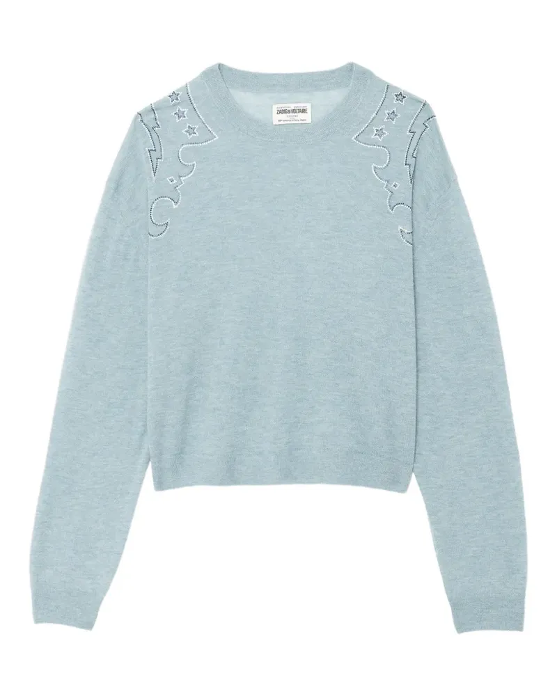 Zadig & Voltaire Swapy jumper 100% cashmere - Blau Blau