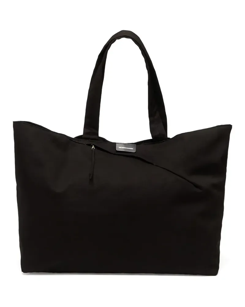 Post Archive Faction logo-detail tote bag - Schwarz Schwarz