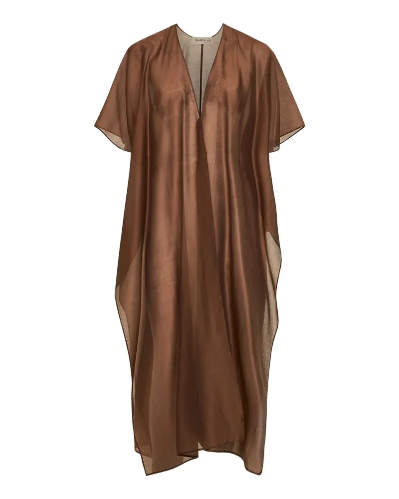 Blanca Kleid im Kimono-Stil - Braun Braun
