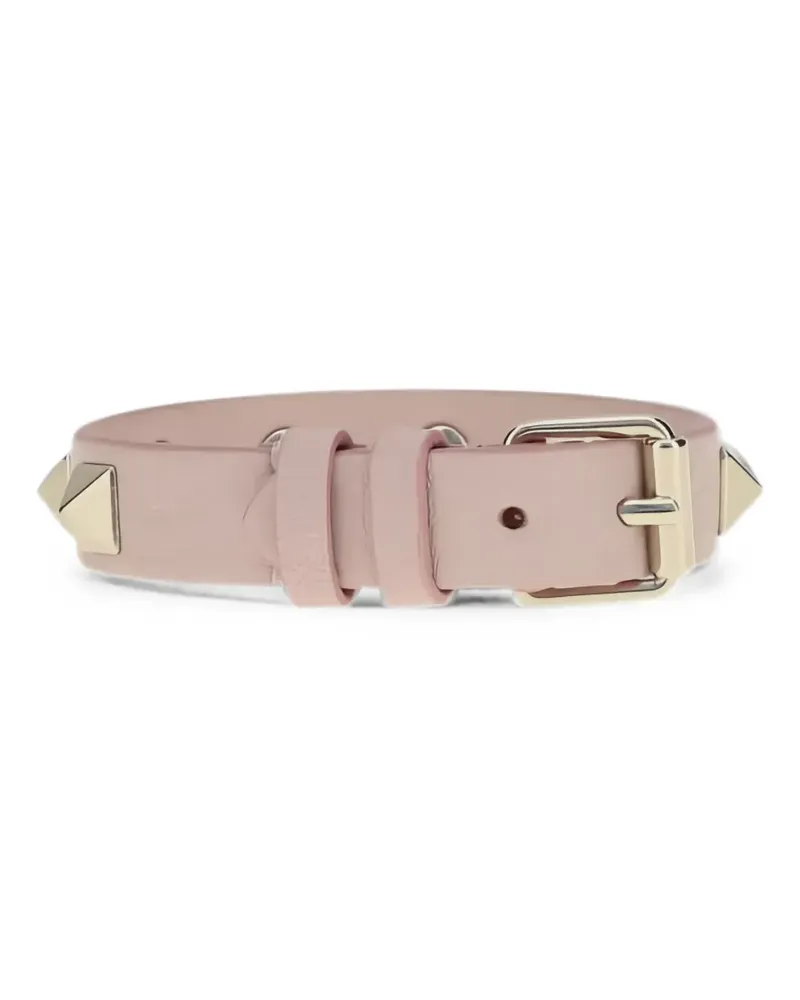 Valentino Garavani Rockstud leather bracelet - Nude Nude