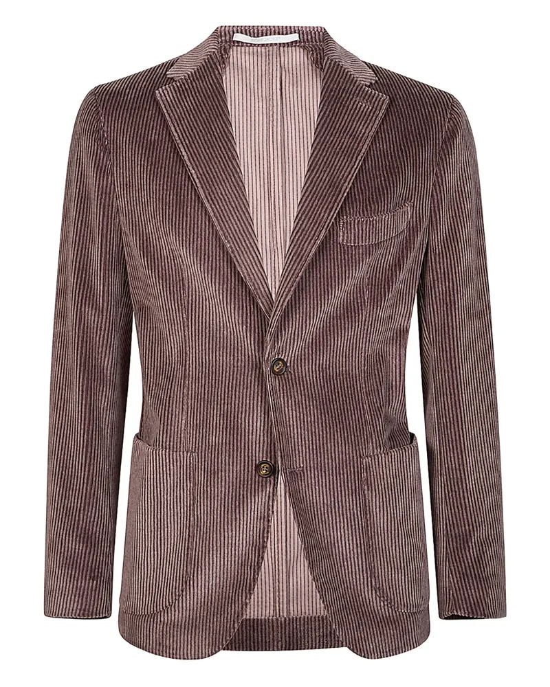 Eleventy Einreihiges Sakko aus Cord - Braun Braun