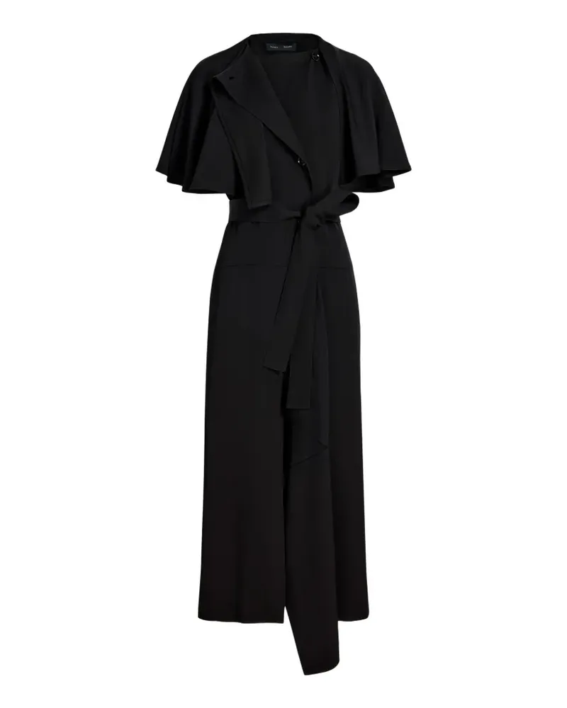 Proenza Schouler Isolde Cape-Kleid - Schwarz Schwarz
