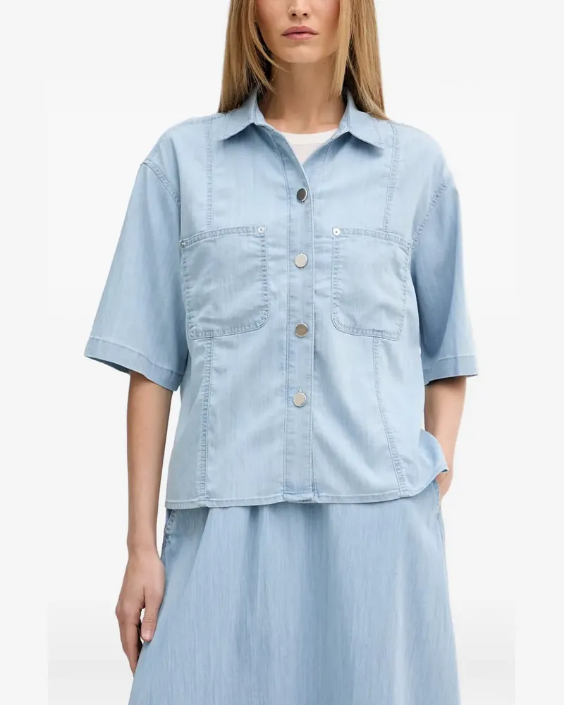 MARC AUREL button-up short-sleeve shirt - Blau Blau