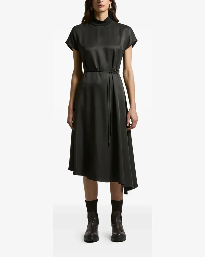 Peserico Asymmetrisches Kleid - Schwarz Schwarz