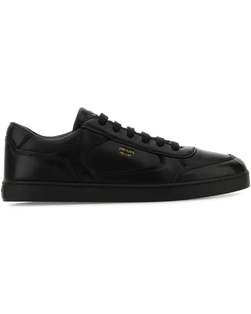 Prada Sneakers aus Leder - Schwarz Schwarz