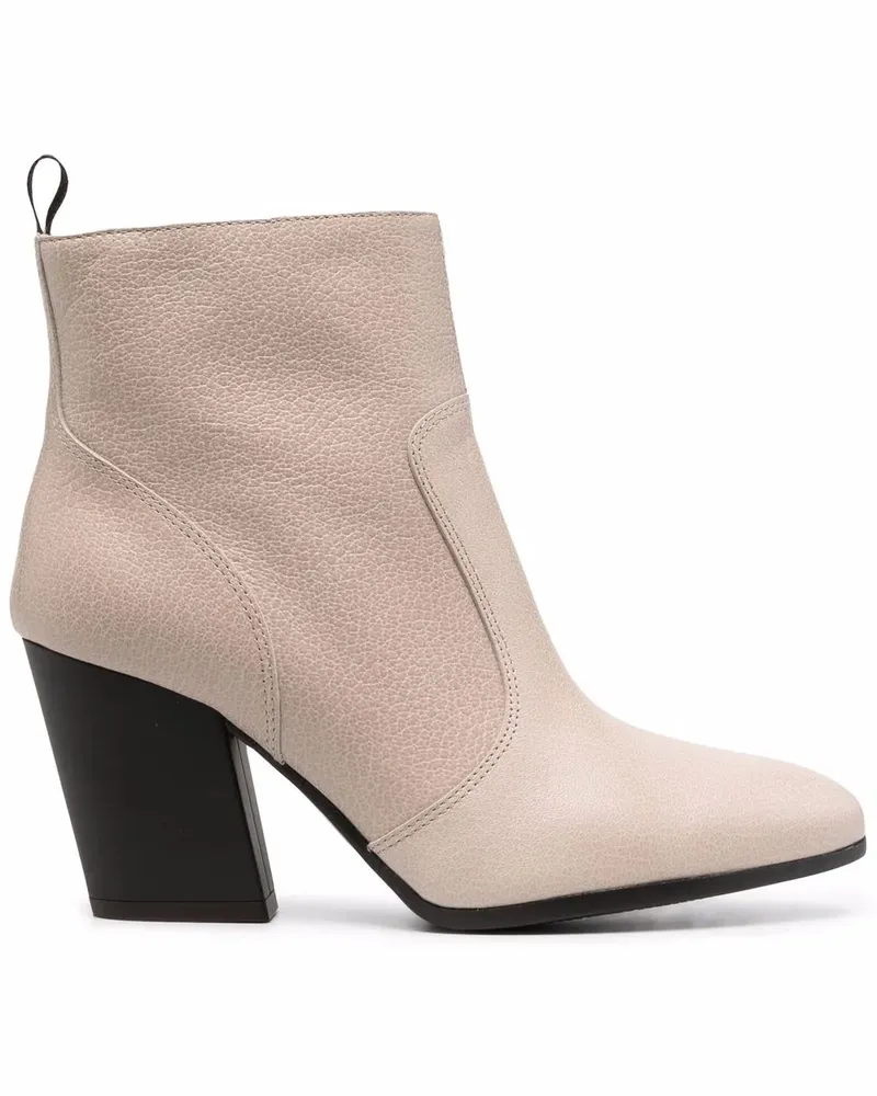 Hogan Stiefeletten mit spitzer Kappe - Nude Nude