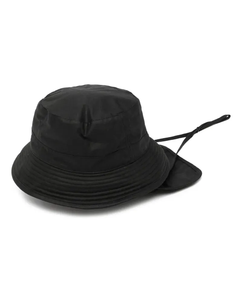 Kaptain Sunshine x Barbour Caped Fischerhut - Schwarz Schwarz