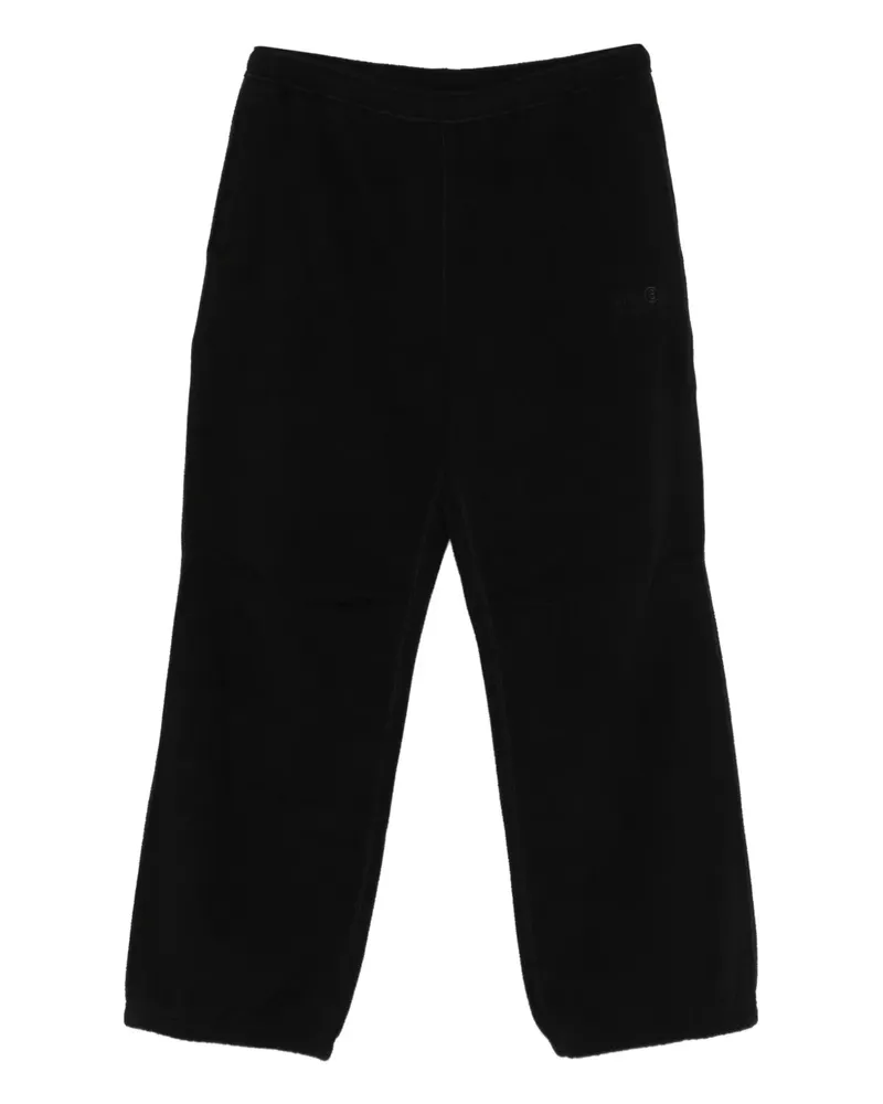 Maison Margiela Fleece-Hose mit Umschlag - Schwarz Schwarz