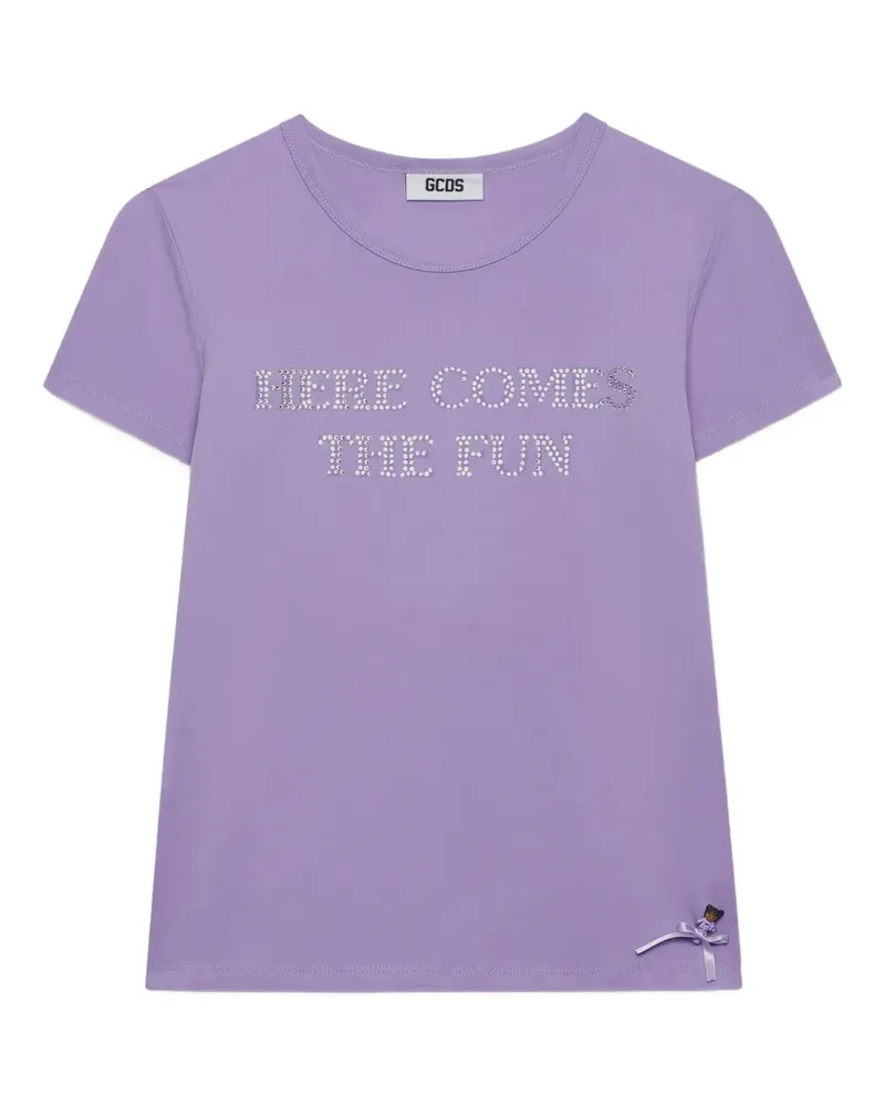 GCDS Polly Pocket Bling T-Shirt - Violett Violett