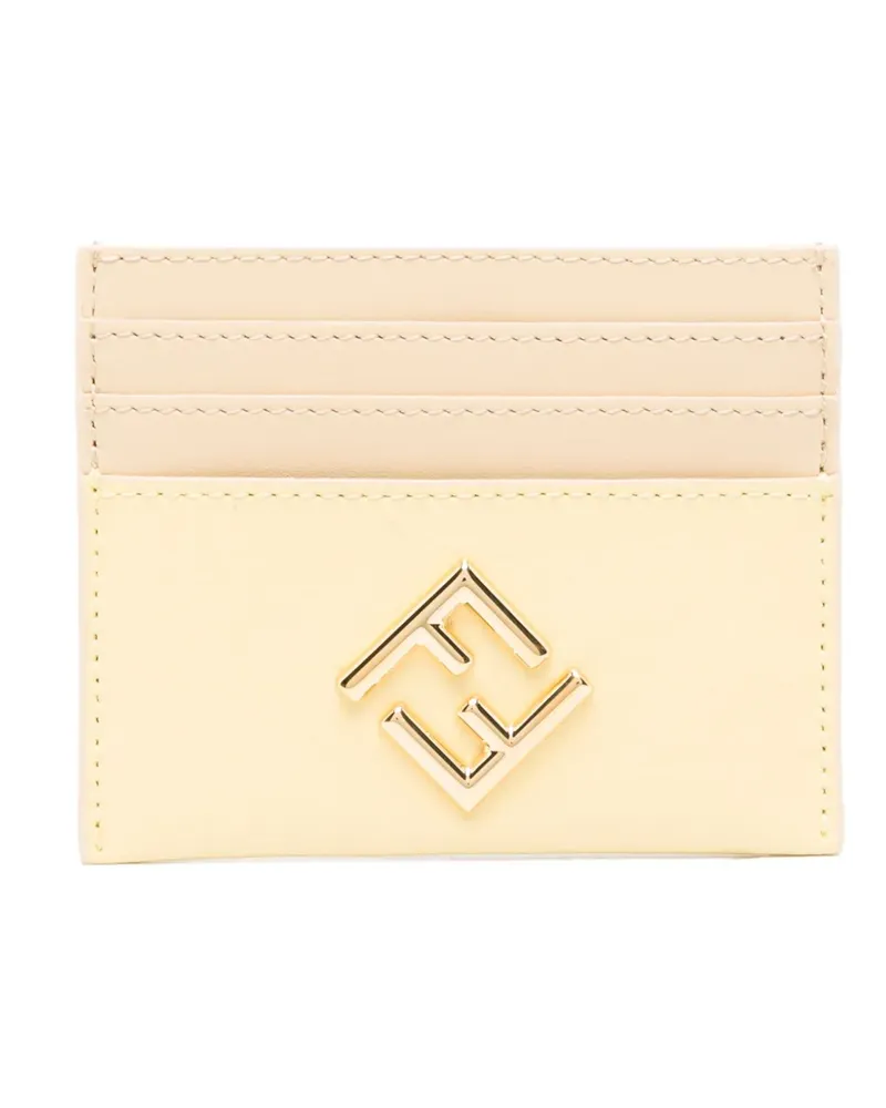 Fendi Kartenetui mit FF-Schild - Nude Nude