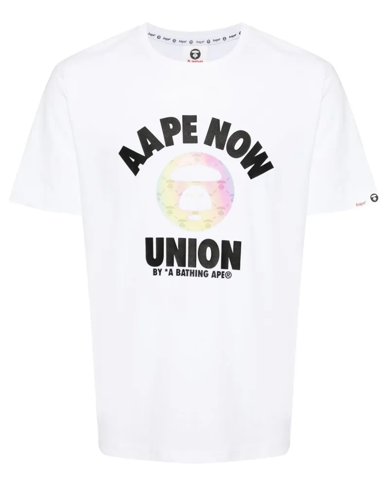 BAPE T-Shirt mit grafischem Print - Weiß Weiß