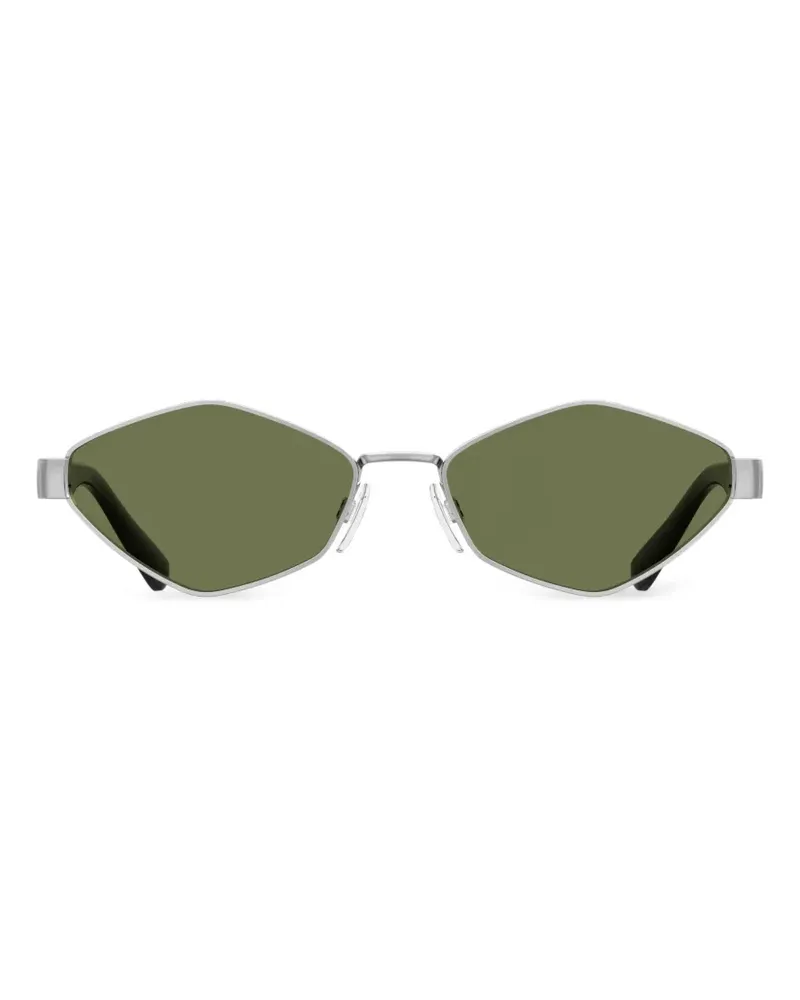 Moschino Sonnenbrille mit geometrischem Gestell - Silber Silber