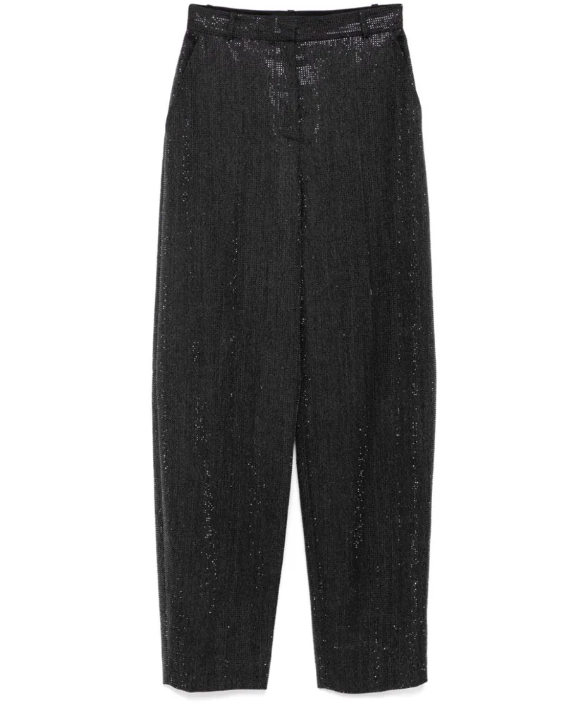 Alexander Wang Transparente Hose mit Perlen - Grau Grau