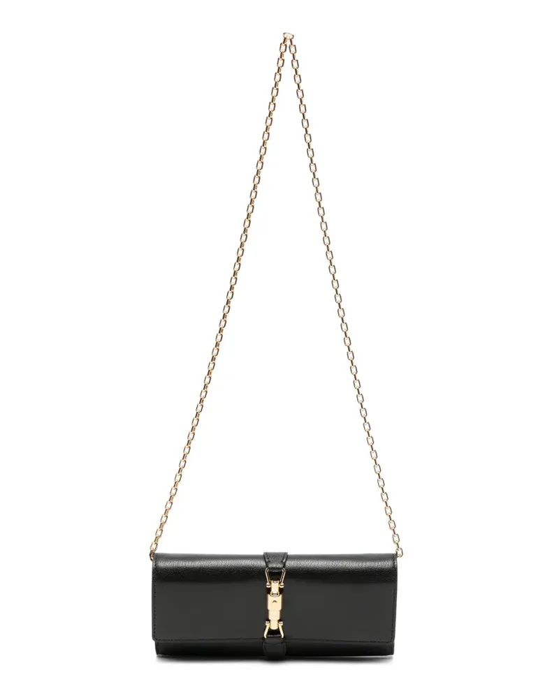 Gucci Jackie leather wallet on chain - Schwarz Schwarz