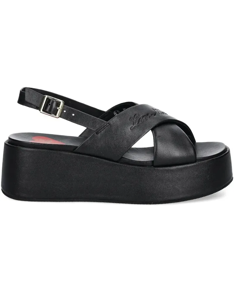Moschino Klassische Sandalen - Schwarz Schwarz