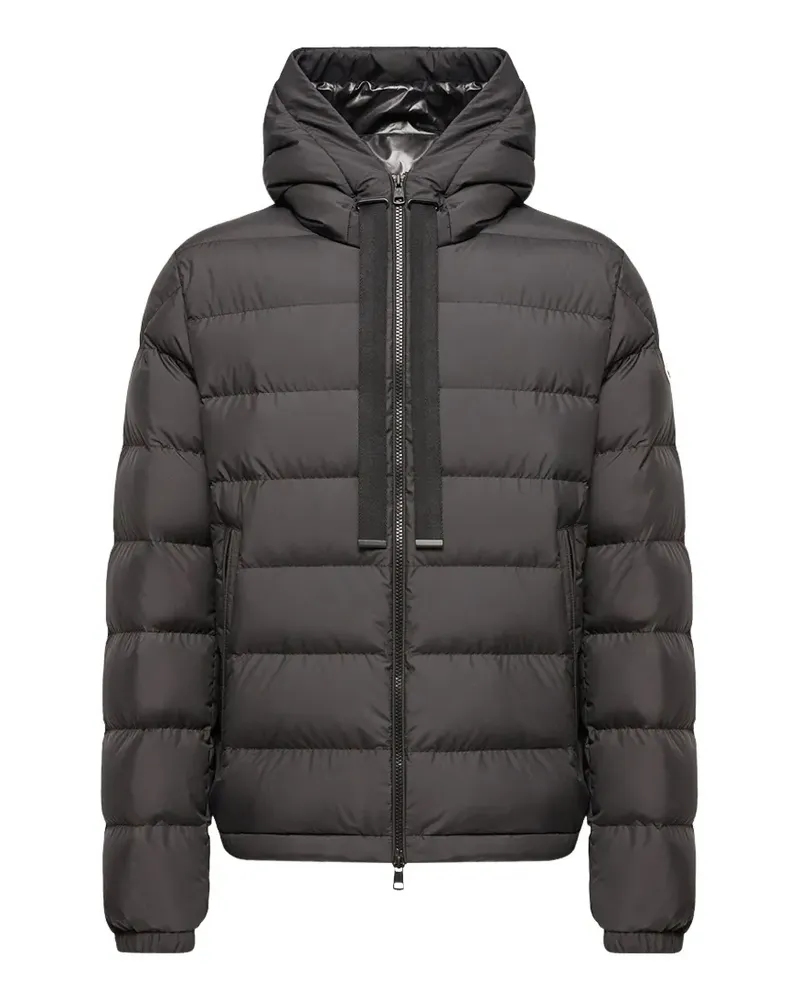 Moncler Gefütterte Kapuzenjacke - Schwarz Schwarz