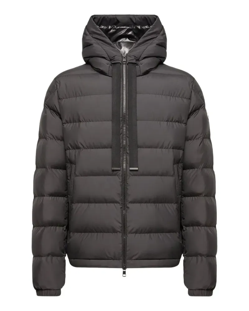Moncler Gefütterte Kapuzenjacke - Schwarz Schwarz