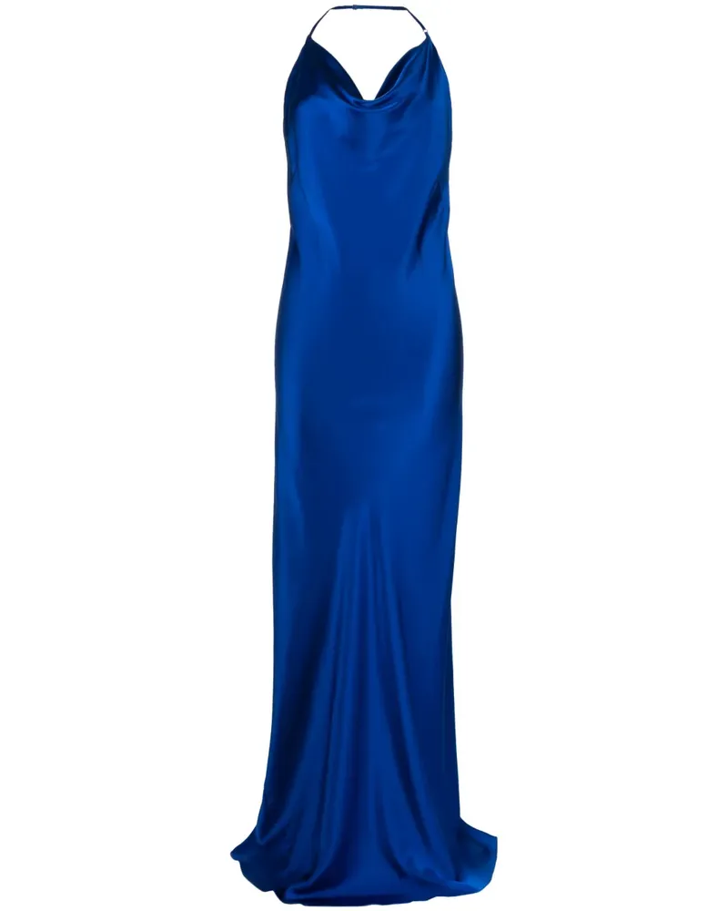 mason by michelle mason Abendkleid aus Seide - Blau Blau