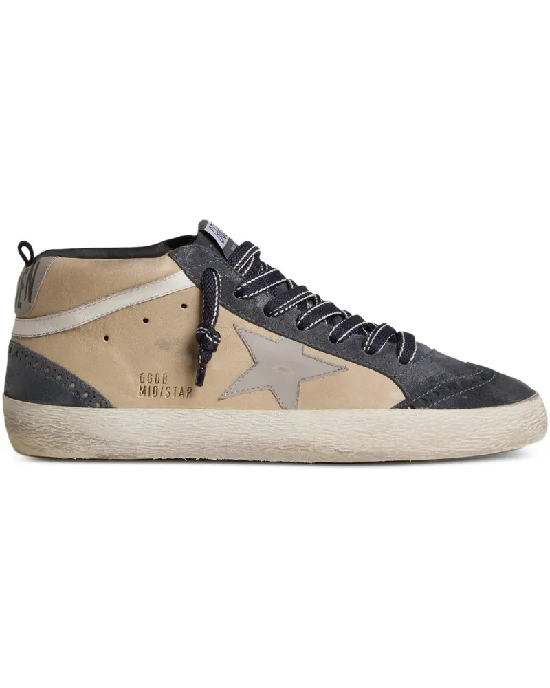 Golden Goose Mid Star suede sneakers - Nude Nude