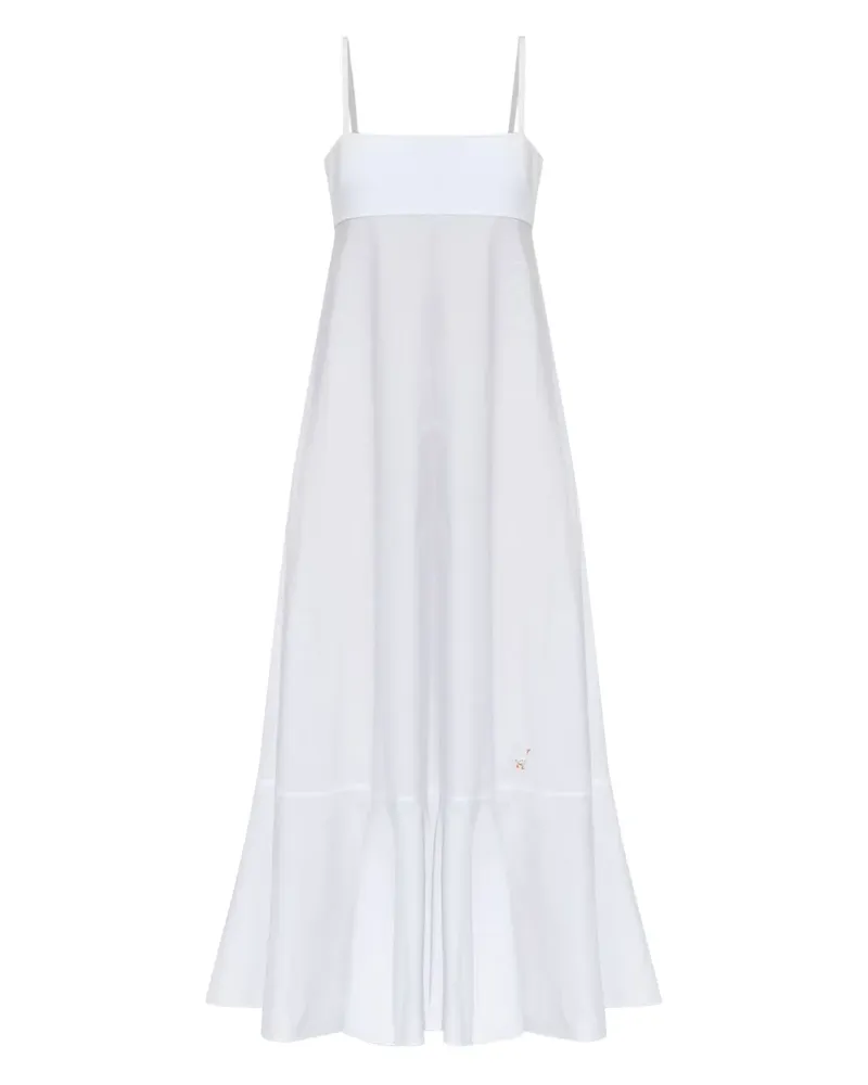 Moschino Besticktes Maxikleid - Weiß Weiß