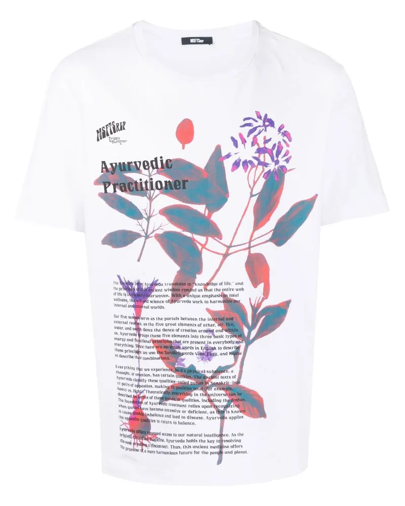 MSFTSrep T-Shirt mit grafischem Print Weiß