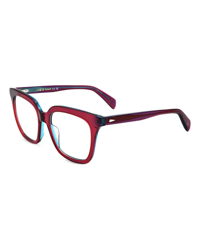 Rag & Bone Brille mit eckigem Gestell - Rot Rot