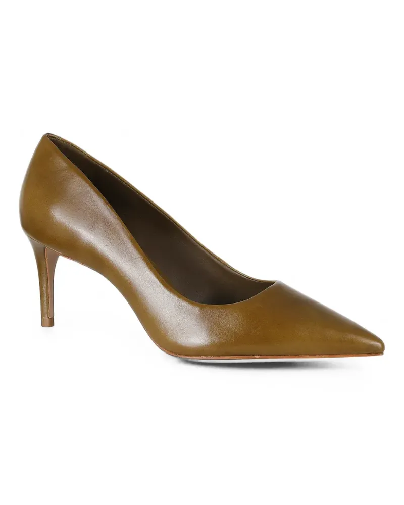 Schutz pointed-toe leather heeled pumps - Grün Grün