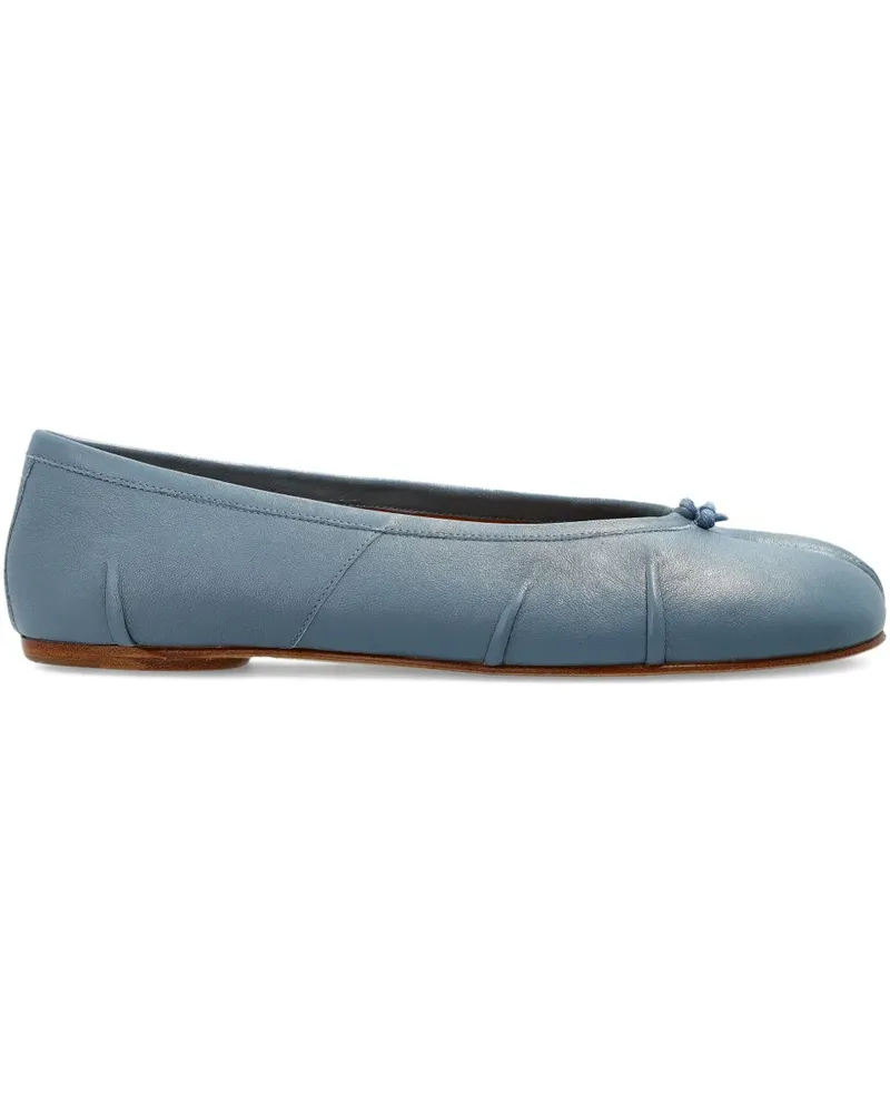Maison Margiela Tabi knot-detail ballet flats - Blau Blau