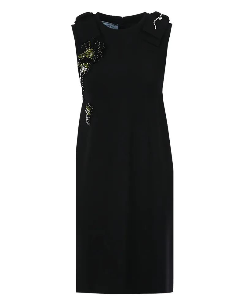 Prada Kleid mit Schmuck-Patch - Schwarz Schwarz