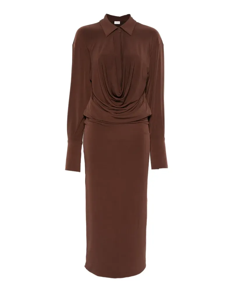 ANDAMANE Lilia long-sleeve maxi dress - Braun Braun