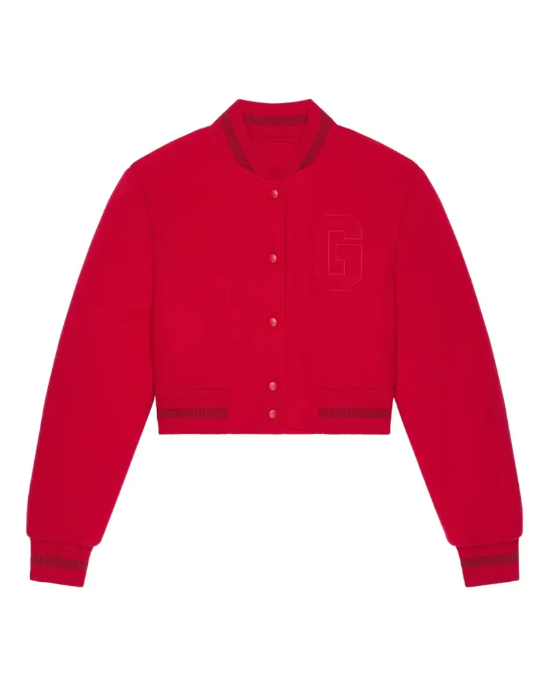 Givenchy embossed-monogram wool jacket - Rot Rot