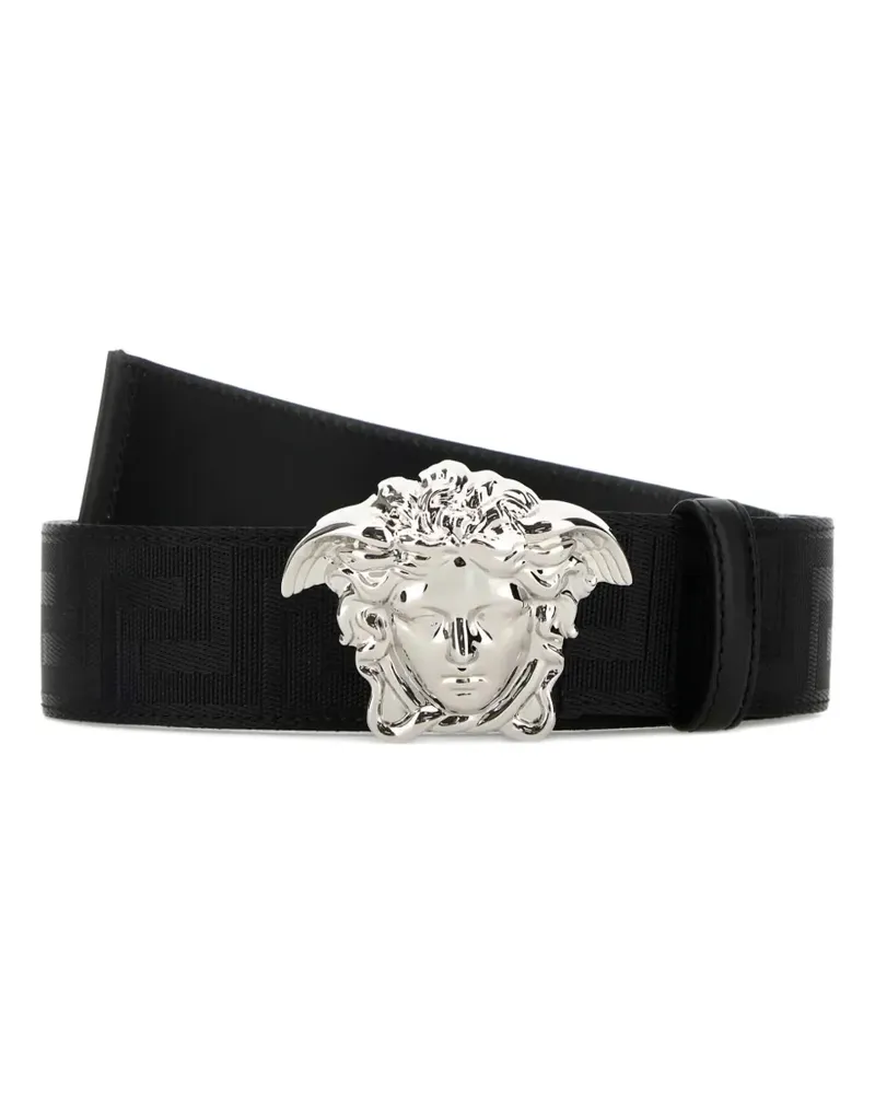 Versace Gürtel mit Medusa-Kopf - Schwarz Schwarz