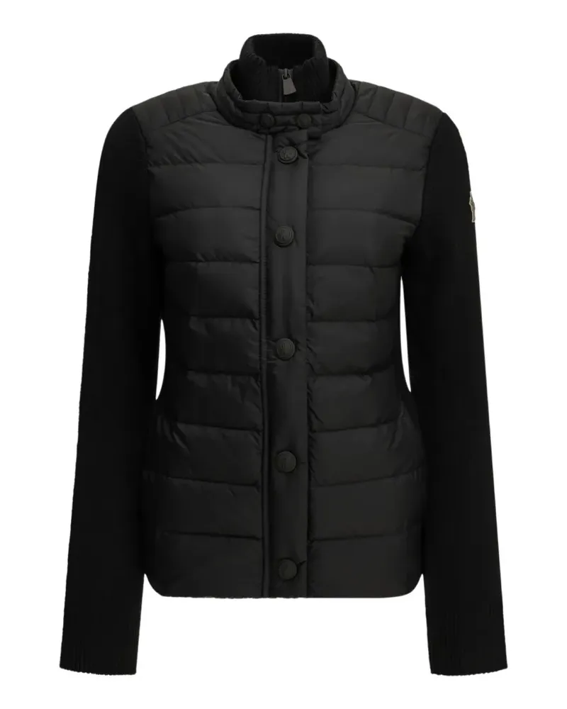 Moncler quilted knitted jacket - Schwarz Schwarz