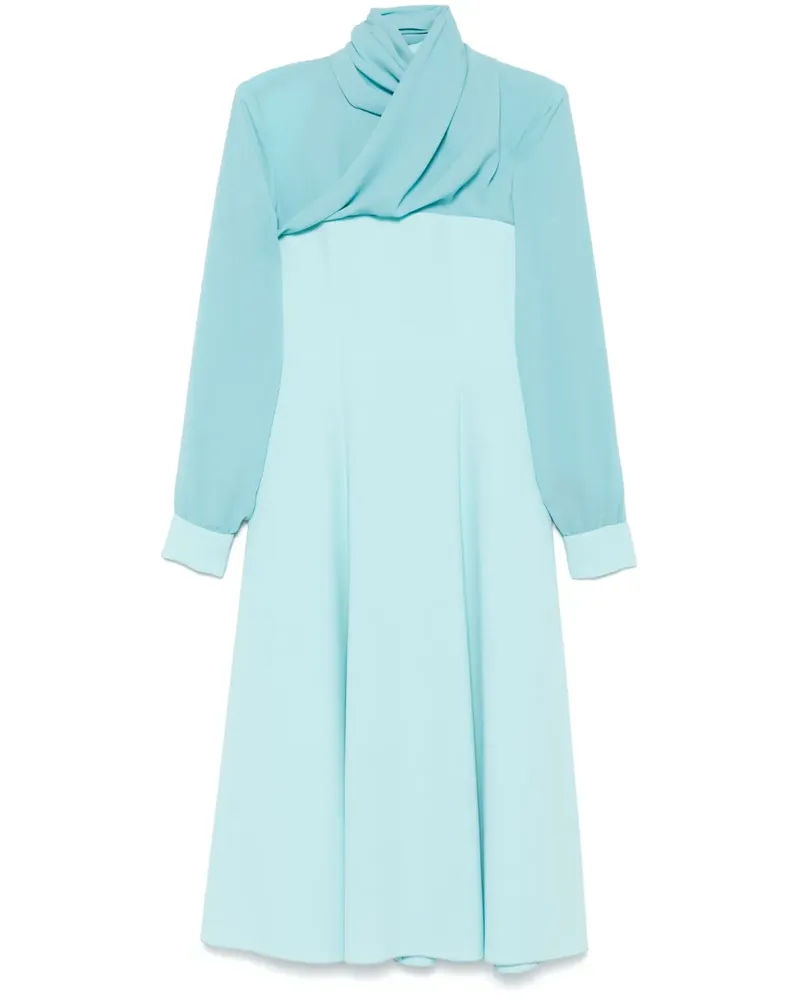 Isabel Sanchís Drapiertes Maxikleid - Blau Blau