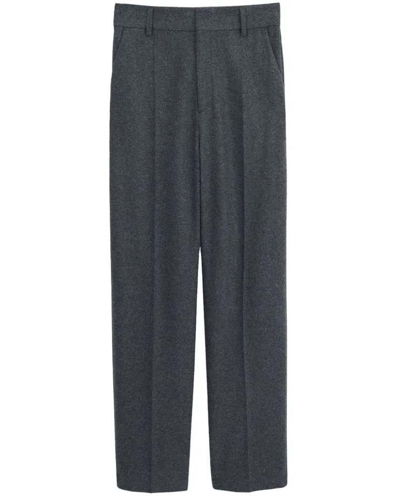 Filippa K Flanellhose mit Tapered-Bein - Grau Grau