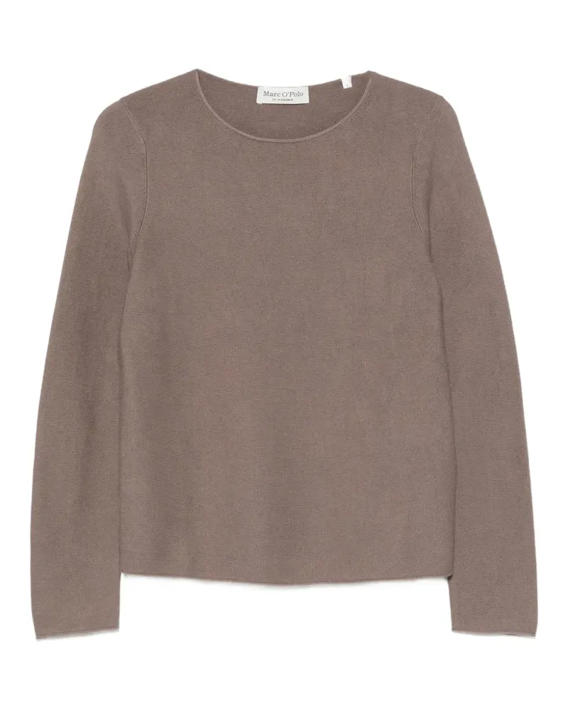 Marc O'Polo fine-knit long-sleeve sweater - Braun Braun