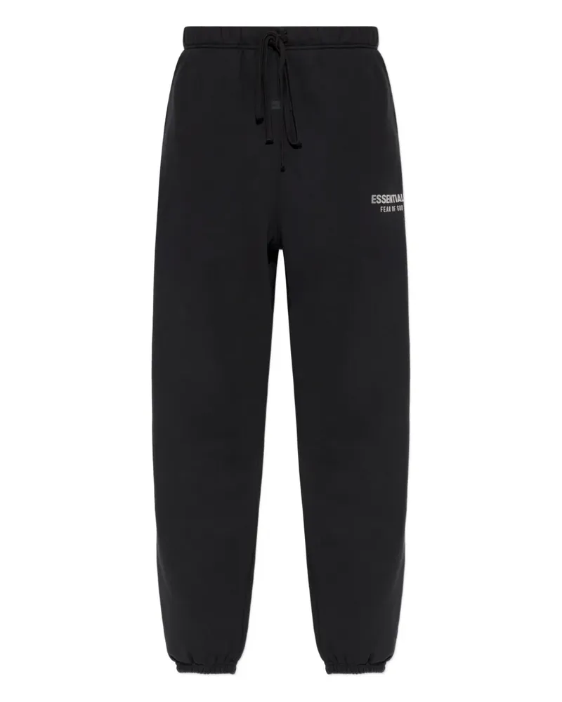 Fear of God drawstring logo-detail track pants - Schwarz Schwarz
