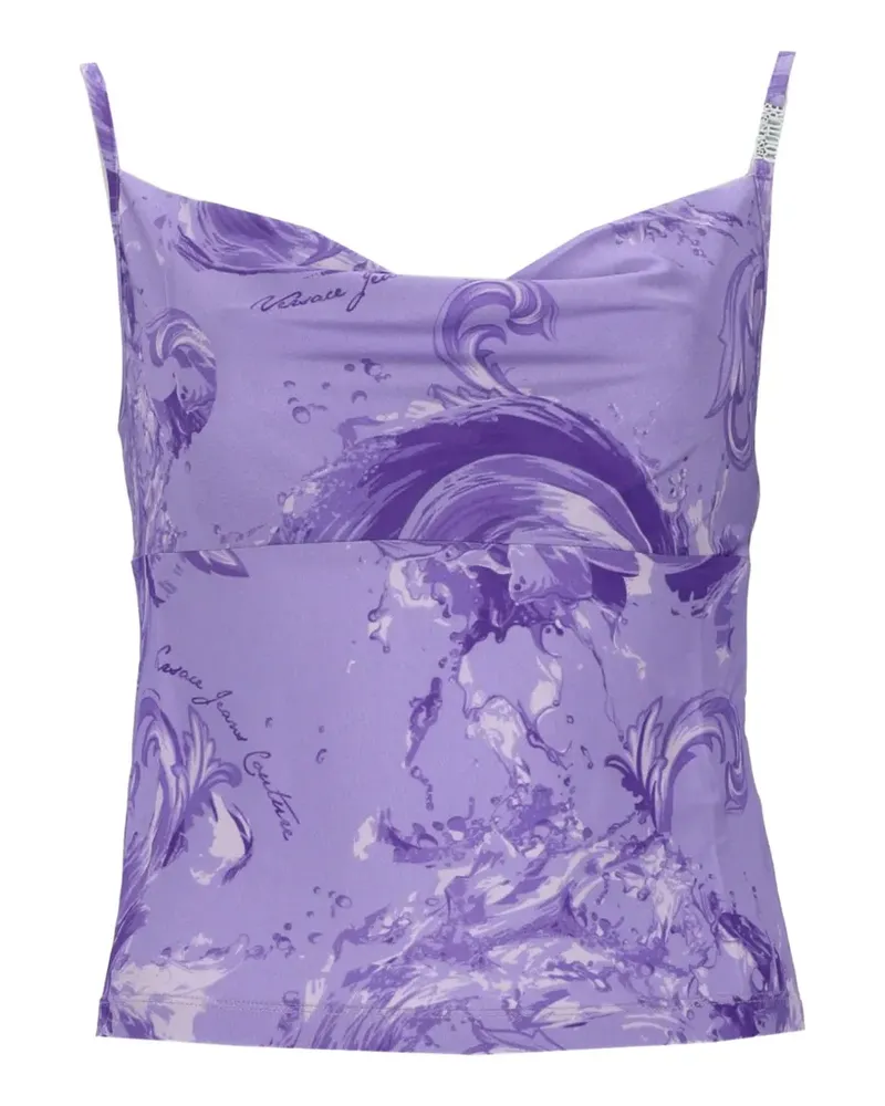 Versace Jeans printed top - Violett Violett