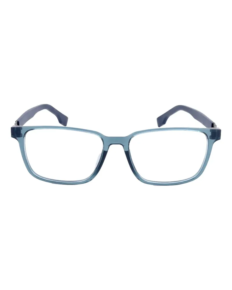 HUGO BOSS Brille mit eckigem Gestell - Blau Blau