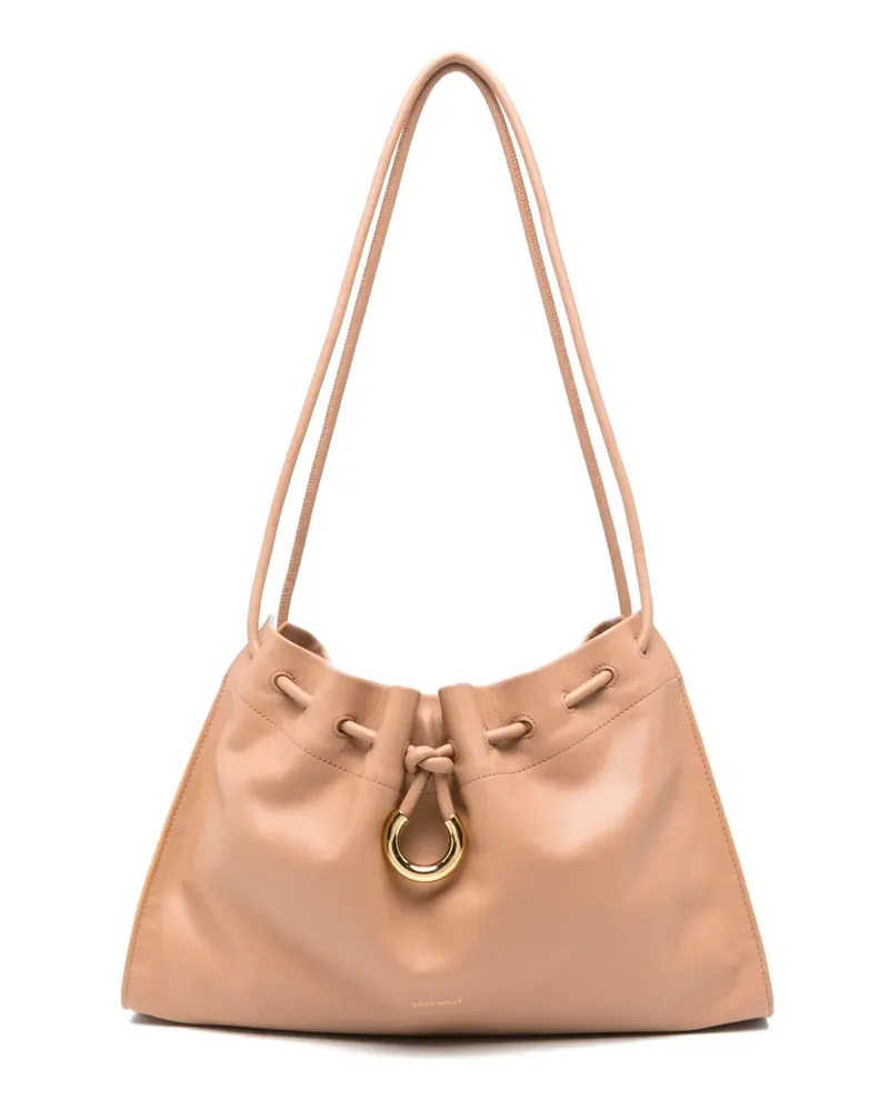 Coccinelle Schultertasche aus Leder - Braun Braun