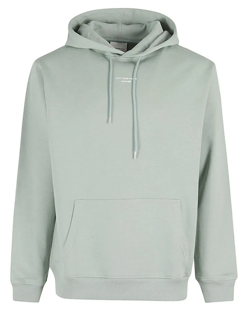 Drôle de Monsieur Hoodie mit Logo-Print - Grün Grün